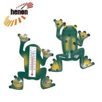 Competitive Price Latest Design Frog shape Suction-cup Window Thermometer